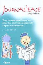 Couverture du livre « Journal'Ease Vocabulaire » de Judith Andreyev aux éditions Belles Lettres