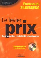 Couverture du livre « Le levier prix » de Emmanuel Zilberberg aux éditions Organisation