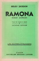 Couverture du livre « Ramona » de Helen Jackson aux éditions Nel