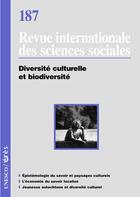 Couverture du livre « Riss T.187 ; Diversité Culturelle Et Biodiversité » de Riss aux éditions Eres