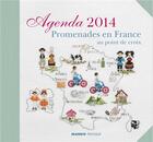 Couverture du livre « Promenade en France au point de croix ; agenda 2014 » de  aux éditions Mango