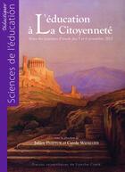 Couverture du livre « L' Éducation à la citoyenneté » de Pasteur Julien aux éditions Pu De Franche Comte