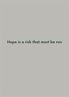 Couverture du livre « Robert adams hope is a risk that must be run » de Robert Adams aux éditions Hartmann Books