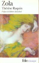 Couverture du livre « Therese raquin » de Émile Zola aux éditions Folio