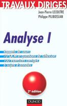 Couverture du livre « Analyse 1 ; Td ; 2e Edition » de Jean-Pierre Lecoutre aux éditions Dunod