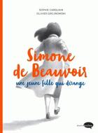 Couverture du livre « Simone de beauvoir, une jeune fille qui derange » de Carquain/Grojnowski aux éditions Marabulles