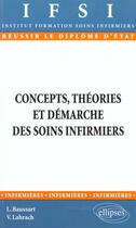 Couverture du livre « Concepts, theories et demarche des soins infirmiers - n 15 » de Baussart/Lahrach aux éditions Ellipses