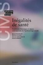 Couverture du livre « Inégalités de santé » de Mathieu Arminjon aux éditions Georg
