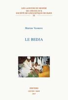 Couverture du livre « Le bedja » de Martine Vanhove aux éditions Peeters