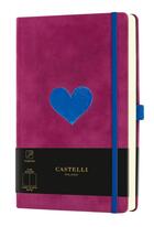 Couverture du livre « Carnet velluto grand format uni heart » de Castelli aux éditions Castelli Milano