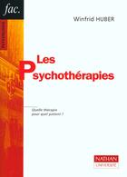 Couverture du livre « Les Psychoterapies » de Huber aux éditions Nathan
