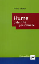 Couverture du livre « Hume. l'identite personnelle » de Franck Salaun aux éditions Presses Universitaires De France