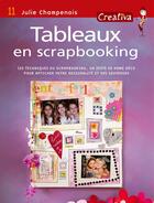 Couverture du livre « Tableaux en scrapbooking » de Julie Champenois aux éditions Mango