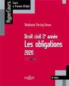 Couverture du livre « Droit civil 2e année, les obligations (édition 2020) » de Stephanie Porchy-Simon aux éditions Dalloz