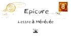 Couverture du livre « Lettre à Ménécée » de Epicure aux éditions Pytheas