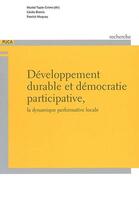 Couverture du livre « Developpement durable et democratie participative, la dynamique performative locale (collection rech » de Tapie-Grime Muriel aux éditions Cerema