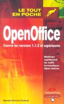 Couverture du livre « Openoffice couvre les versions 1.1.2 et superieures » de Gerard Michel-Duthel aux éditions Pearson