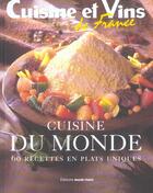 Couverture du livre « Cuisine Du Monde ; 60 Recettes En Plats Uniques » de  aux éditions Marie-claire