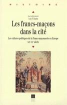 Couverture du livre « FRANCS MACONS DANS LA CITE » de Pur aux éditions Pu De Rennes