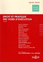 Couverture du livre « Droit et pratique des voies d'exécution (édition 2018/2019) (9e édition) » de  aux éditions Dalloz