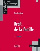 Couverture du livre « Droit de la famille (3e édition) » de Jean Garrigue aux éditions Dalloz