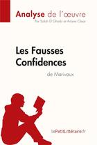 Couverture du livre « Les fausses confidences de Marivaux » de Salah El Gharbi et Ariane Cesar aux éditions Lepetitlitteraire.fr