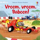 Couverture du livre « Vroom, vroom, Baboon! » de David Semple et Russell Punter aux éditions Usborne
