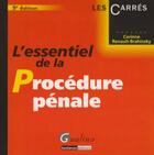 Couverture du livre « L'essentiel de la procédure pénale (9e édition) » de Renault-Brahinski Co aux éditions Gualino
