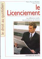 Couverture du livre « Licenciement (le) » de Maurice Mouthier aux éditions De Vecchi