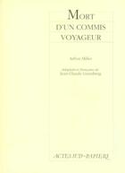 Couverture du livre « Mort d'un commis voyageur » de Miller/Grumberg aux éditions Actes Sud