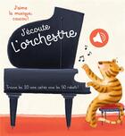 Couverture du livre « J'aime la musique, coucou ! j'ecoute l'orchestre ; trouve les 10 sons caches sous les 50 rabats ! » de  aux éditions Editions Tam Tam