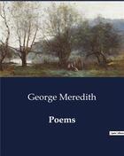 Couverture du livre « Poems » de George Meredith aux éditions Culturea