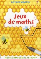 Couverture du livre « FICHES JEUX ; jeux de maths » de Sarah Khan aux éditions Usborne