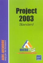 Couverture du livre « Project 2003 - version standard » de Beatrice Daburon aux éditions Eni