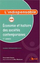 Couverture du livre « Économie et histoire des sociétés contemporaines » de Marc Montousse et Corpron D' aux éditions Breal
