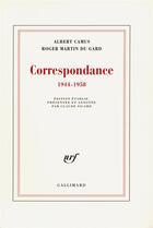 Couverture du livre « Correspondance (1944-1958) » de Camus/Martin Du Gard aux éditions Gallimard