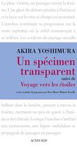 Couverture du livre « Voyage vers les étoiles » de Akira Yoshimura aux éditions Editions Actes Sud