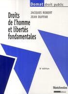 Couverture du livre « Droits de l'homme et libertés fondamentales » de Jean Duffar et Jacques Robert aux éditions Lgdj