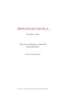 Couverture du livre « Appunti di tattica : (De militari scientia) » de Eramo Immacolata aux éditions Pu De Franche Comte