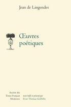 Couverture du livre « Oeuvres poétiques » de Jean De Lingendes aux éditions Stfm