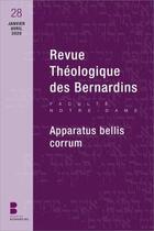 Couverture du livre « Revue theologique des bernardins 28 » de Des Bernardins C. aux éditions Parole Et Silence