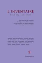 Couverture du livre « Inventaire n 9 » de  aux éditions La Lenteur