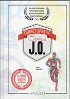 Couverture du livre « Carnet sportif spécial J.O. » de  aux éditions Larousse