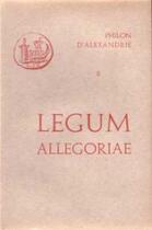 Couverture du livre « Legum allegoriae » de Philon D'Alexandrie aux éditions Cerf