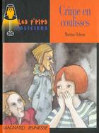 Couverture du livre « Crime en coulisses » de Martine Delerm aux éditions Magnard