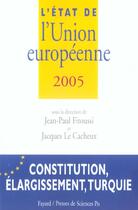 Couverture du livre « L'Etat De L'Union Europeenne » de Jean-Paul Fitoussi et Jacques Le Cacheux aux éditions Fayard