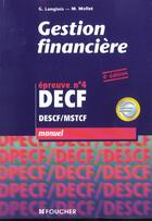 Couverture du livre « Gestion Financiere Epreuve N.4 ; Manuel » de M Mollet et G Langlois aux éditions Foucher