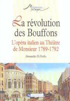 Couverture du livre « La revolution des bouffons » de Alessandro Di Profio aux éditions Cnrs