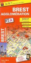 Couverture du livre « Brest ; agglomération ; Brest + 7 communes » de  aux éditions Blay Foldex