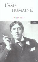 Couverture du livre « L'âme humaine » de Oscar Wilde aux éditions Arlea